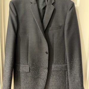 Versace Black and Gray Gradient Blazer